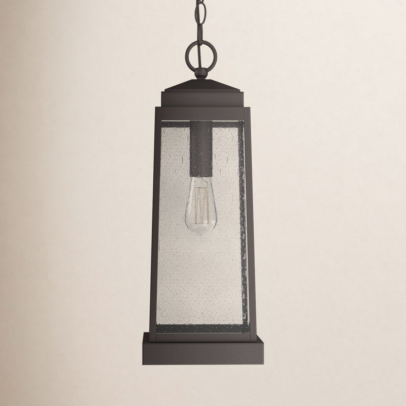 Lanterne suspendue d'extérieur 1 lumière H 20 po Lowri Isaak Western Bronze