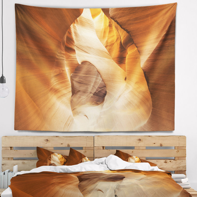 Tapisserie intérieure à l'intérieur du canyon Antelope, H 78 po x l 92 po