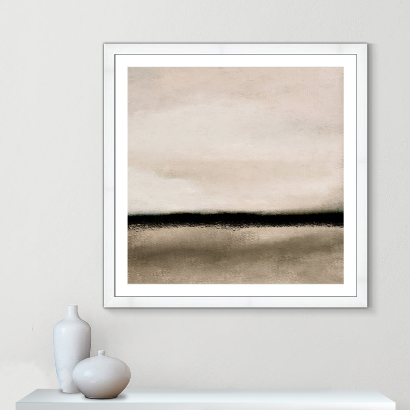 «Dusk III», reproduction carrée par Kimberly Allen, Cadre blanc, H 37,5 po x l 37,5 po