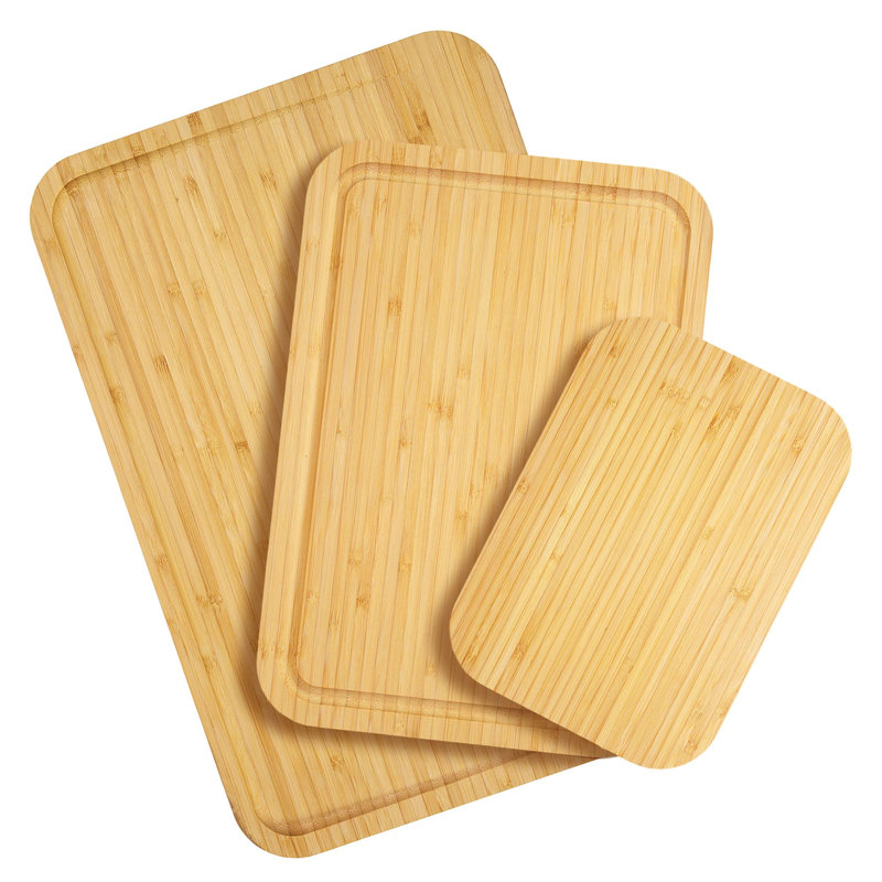3-Piece Bamboo Cutting Board Set
