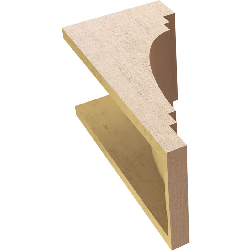 Bois de cèdre brut Pescadero, Corbeau Thane, brun clair apprêté, H 18 po x l 9 po x P 9 po