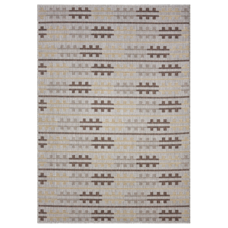 Toniana Power Loomed Polypropylene Indoor/Outdoor Rug, Sand, 3'3x5'