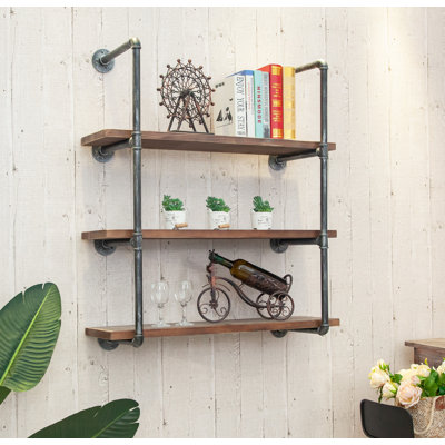 Argante 3 Piece Industrial Pipe Shelves