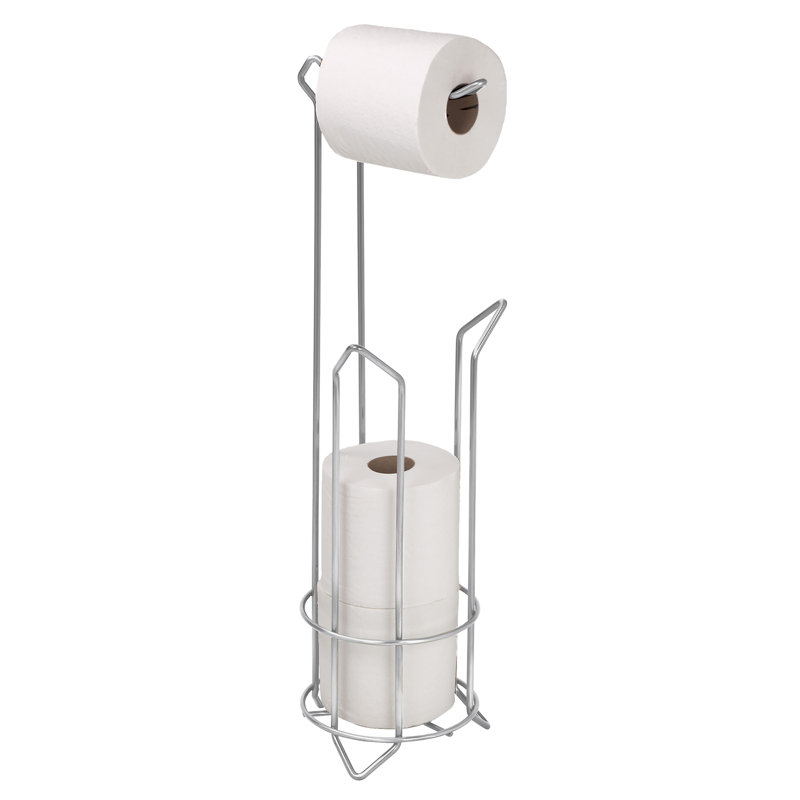 Porte-papier hygiénique sur pied Canaan, Chrome
