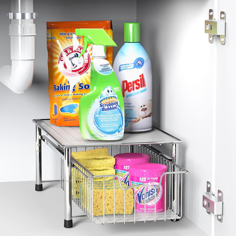 Tiroir de panier empilable, Chrome
