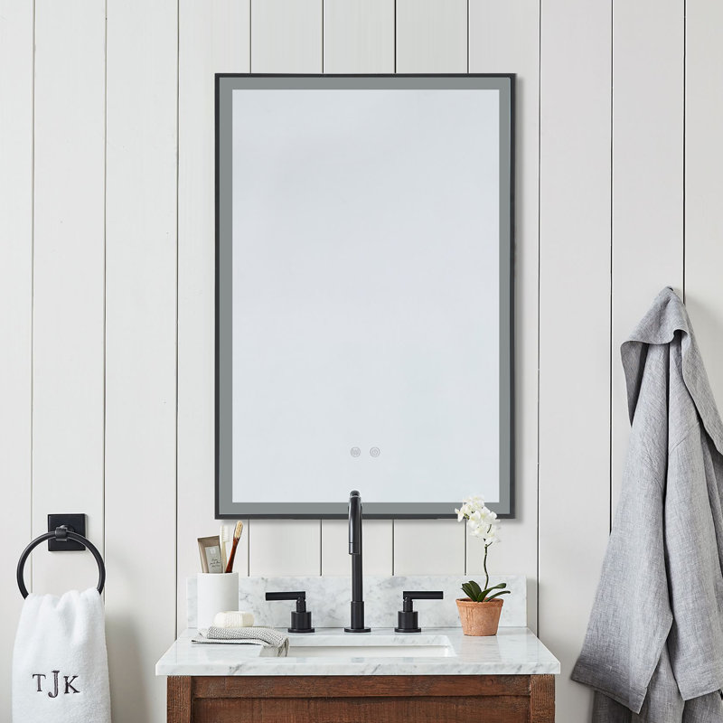 Armster Metal Rectangle Wall Mirror, 70 cm H x 50 cm W