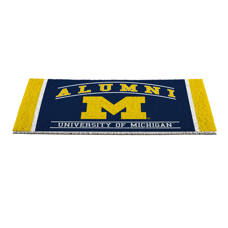 Tapis en PVC de l'Université du Michigan, 28 po x 16 po