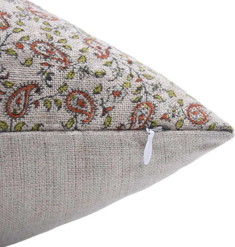 Linen Lumbar Indoor/Outdoor Pillow Cover, 14" x 20"