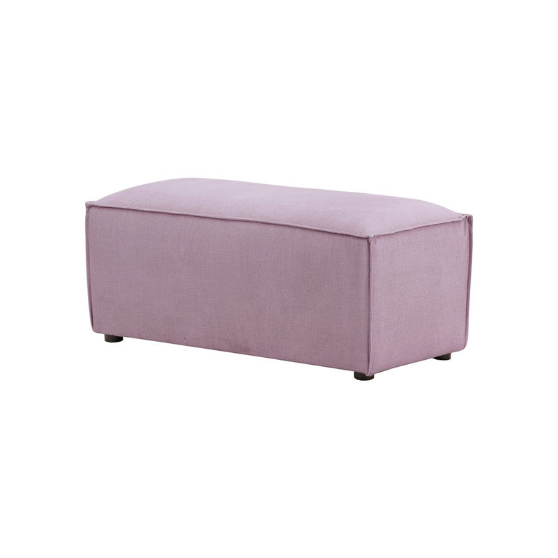 Bolten 18cm Wide No Pattern Pouffe Ottoman, Light Purple