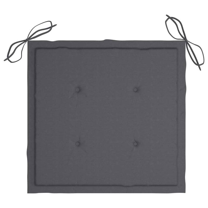 Chaise de patio avec coussin, Anthracite