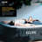 EZLIFE 6 Person Inflatable Hot Tub w/LED LIGHTING