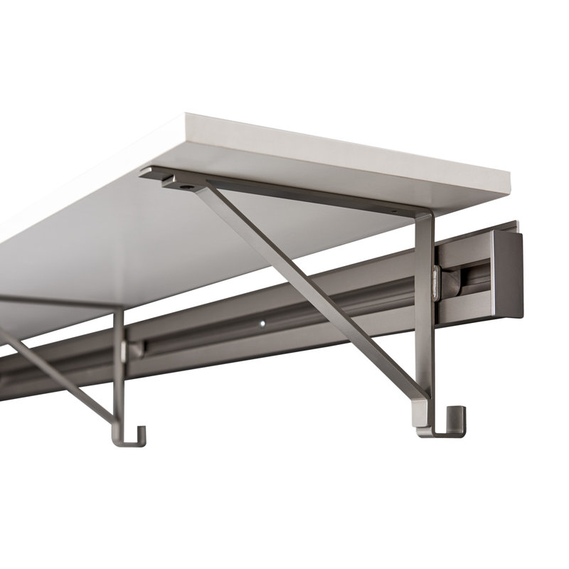 Single Shelf-Hang Closet System with Second Shelf (shelf only), White, 8.5"H x 32"W x 11.75"D