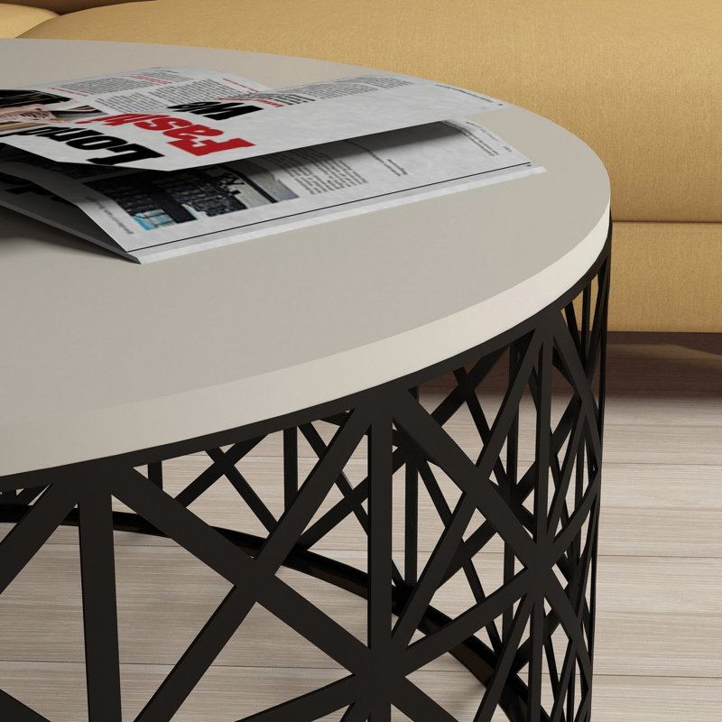 Table basse Knightdale, Crème