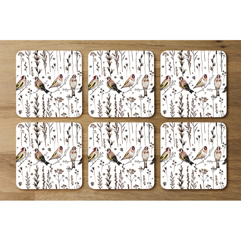 Square 6 Piece Coaster Set