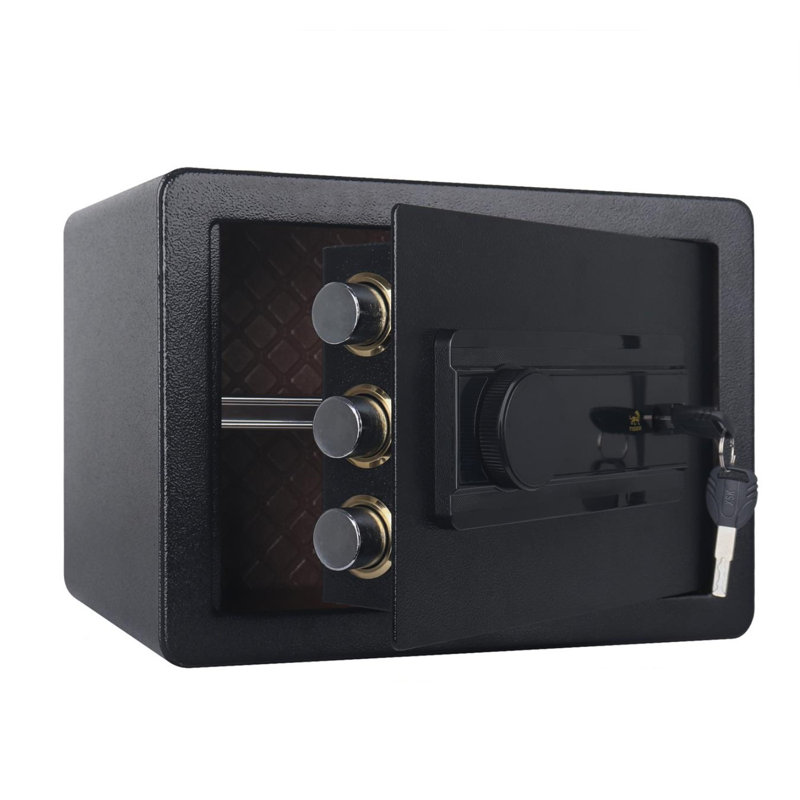 Verrou, Noir, Fer, H 9,84 po x l 13,78 po x P 9,84 po