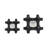 Douwina 2 Pieces Barwa Objects With Crystal Cubes, Black