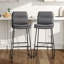 Aidie Upholstered Counter Stool with Metal Frame-502148038