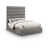 Tissu chenille gris