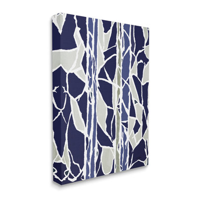 Indigo pierres mosaïque abstraite moderne en verre