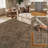 Soft Washable Vintage Distressed Brown Area Rug with Non-Slip Backing -90967563-89270437