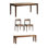 Classic simple solid wood table set