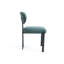 Ensemble de chaises de salle à manger de style moderne Mid-Century Boucle, élégant et confortable avec des pieds en métal noir pour une salle à manger sophistiquée-1660829972