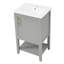 Meuble-lavabo de ferme 20 po avec plateau en céramique intégré-2007754355