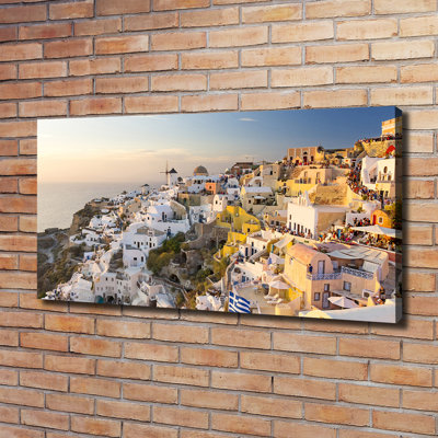Santorini Greece - Wrapped Canvas Print