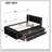 Bed With Side Bookcase, Drawers-1598675088