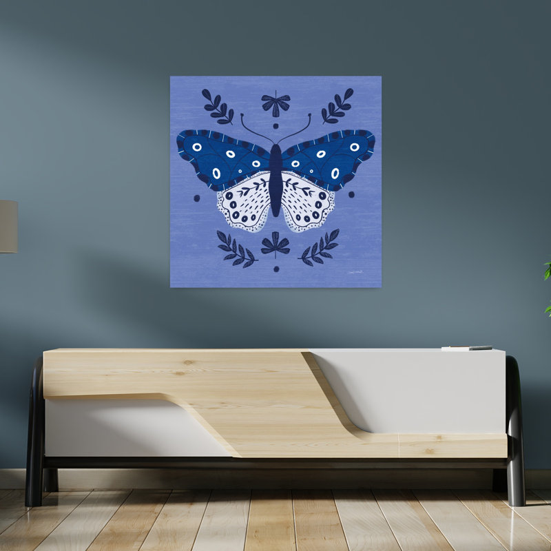 Art mural papillon contemporain «Simply Butterflies III», H 36 po x l 36 po