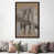 Toile avec cadre gris foncé