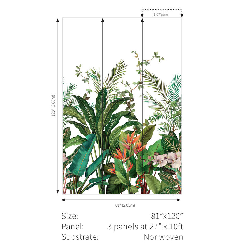 Ulrica Floral Wallpaper, White