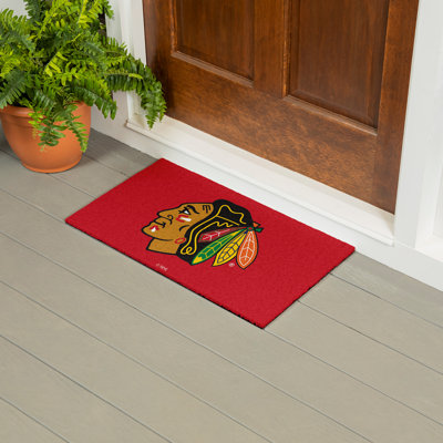 Full Colour PVC Mat, 16" x 28", Chicago Blackhawks