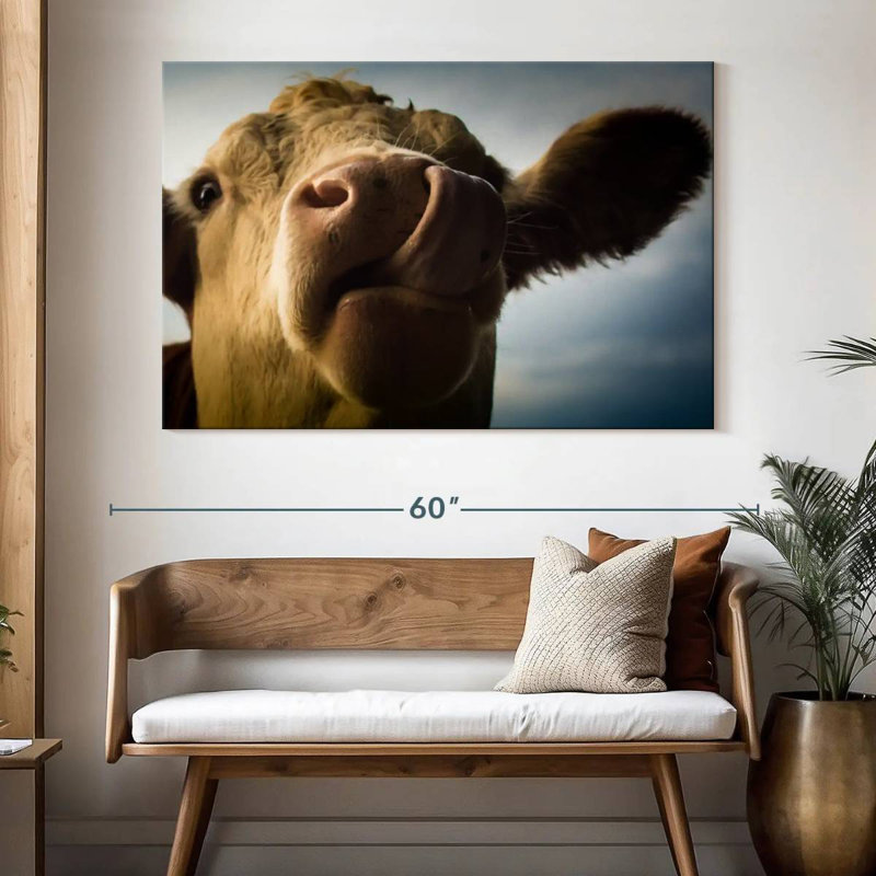 Vache ridicule, H 34 po x l 51 po
