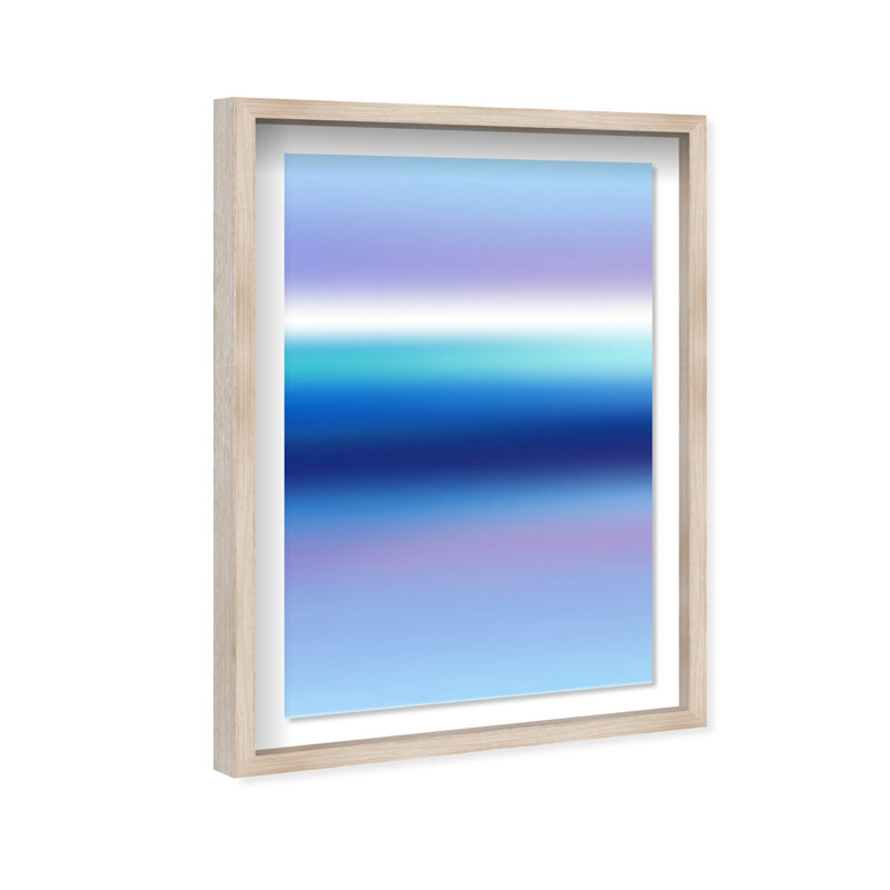 Moonlit Gradient Print by Oliver Gal, 25.5"H x 17.5"W, Natural Oak Shadowbox
