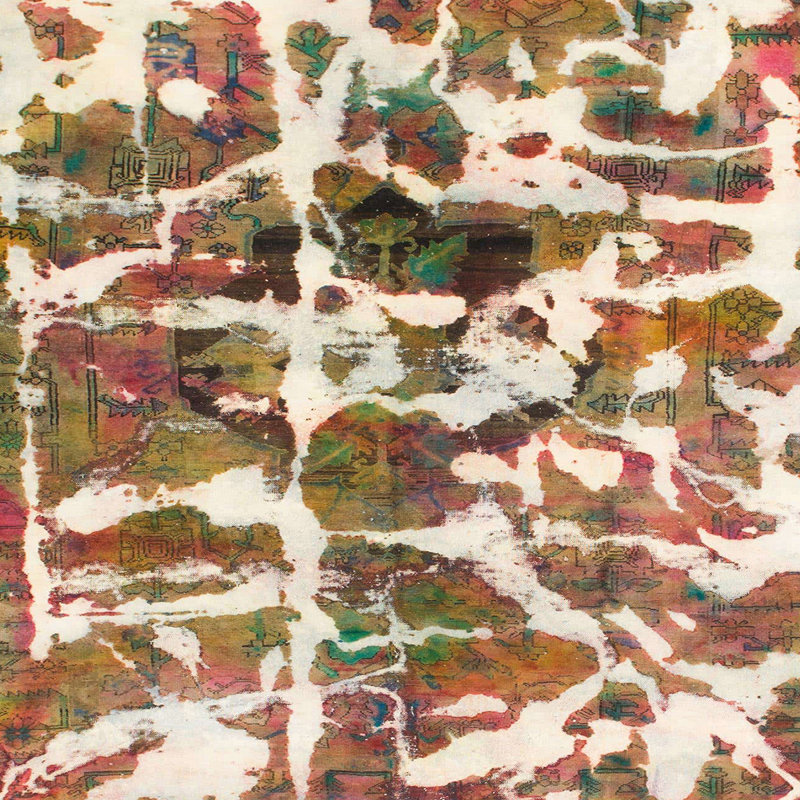 Tapis abstrait moderne 841, Carré 8 pi