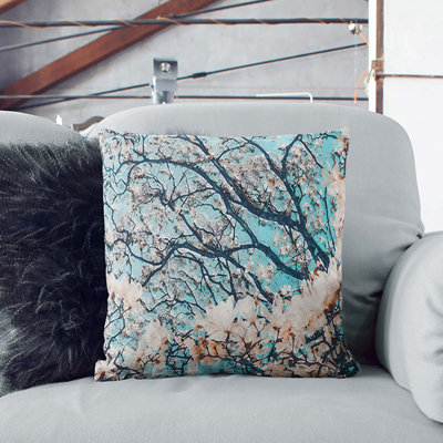 Floral Square Throw Cushion