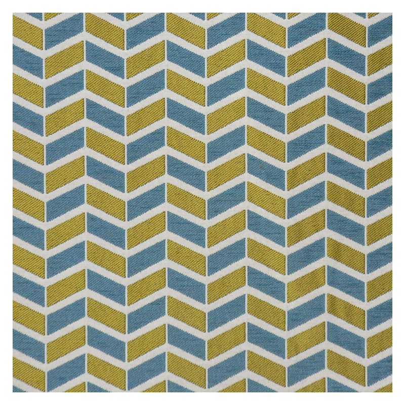 Tissu à chevrons avec ruban bleu, Vert glacier