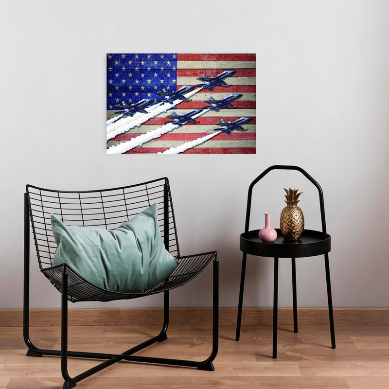 Affiche murale vintage Wings Of Freedom II, H 16 po x l 24 po