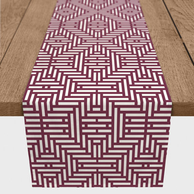 Bromell Rectangle Geometric Polyester Table Runner