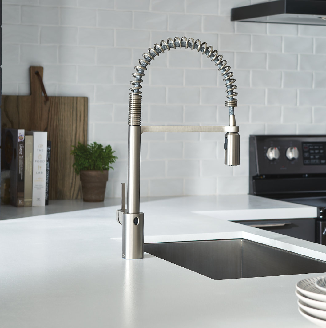 Moen Align MotionSense Spring Faucet, Spot Resist Stainless