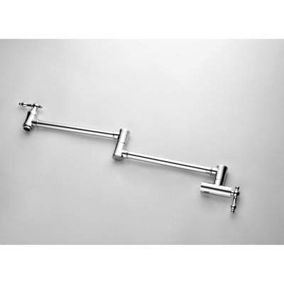 Robinet de robinet de robinet mural pliant, bras pivotant à 360 °, poignées doubles pour une régulation précise de l'eau, laiton, fixation contre la corrosion et les empreintes digitales, fonction avec rotation, pour faciliter la circulation, fabriqué en