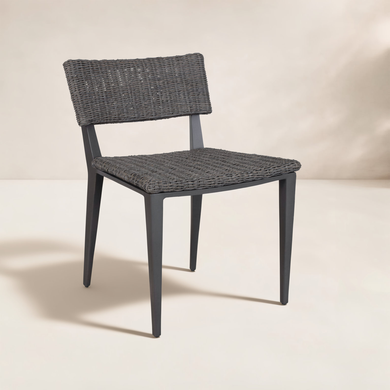 Coleston Outdoor Dining Chair, Black