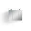Euclide 800mm W 600mm H Surface Frameless Medicine Cabinet Mirror 3