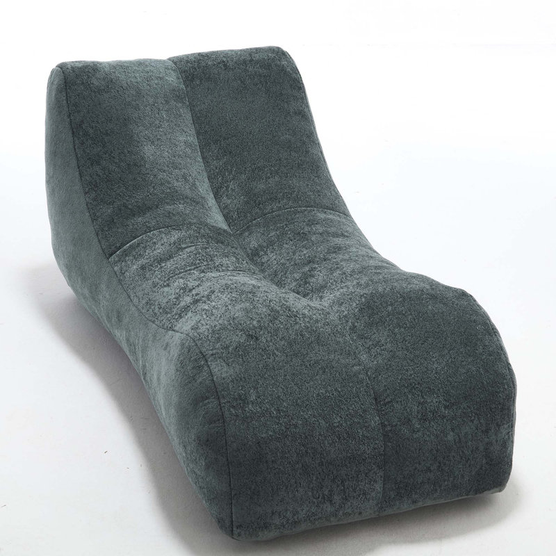 Bean Bag Sofa with high-quality sponge, Light Blue Polyester