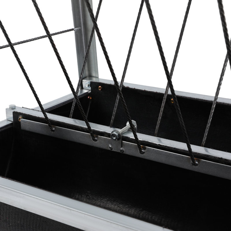 Large Capacity Livestock Feed Trough 2-In-1 Grain& Hay Feeder For Goats Sheep
