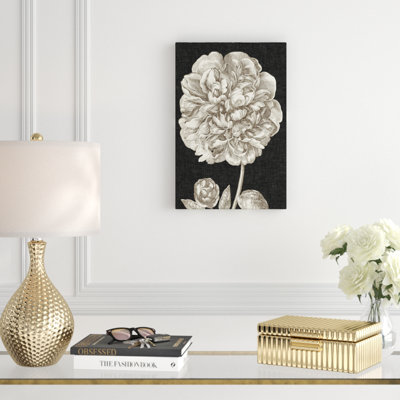 Dramatic Peony II 1 Piece Painting on Canvas