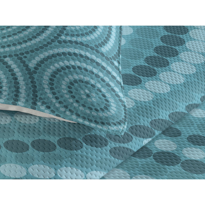 Modern & Contemporary Coverlet, Twin Bedspread + 1 Sham