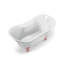 Baignoire de trempage sur pieds 60 "avec drain, pattes et plateau en bambou 60" Streamline-575594032-575593994