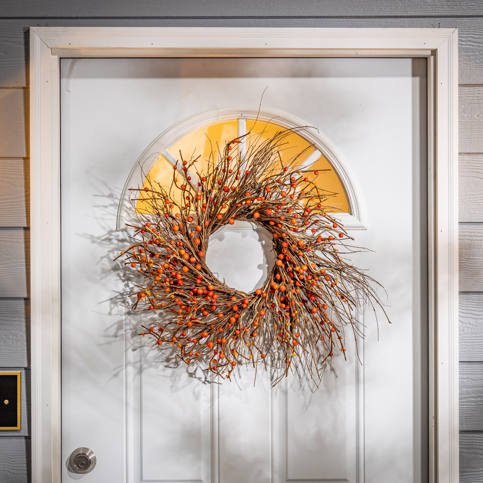 24" Twig Berry Thanksgiving Wreath